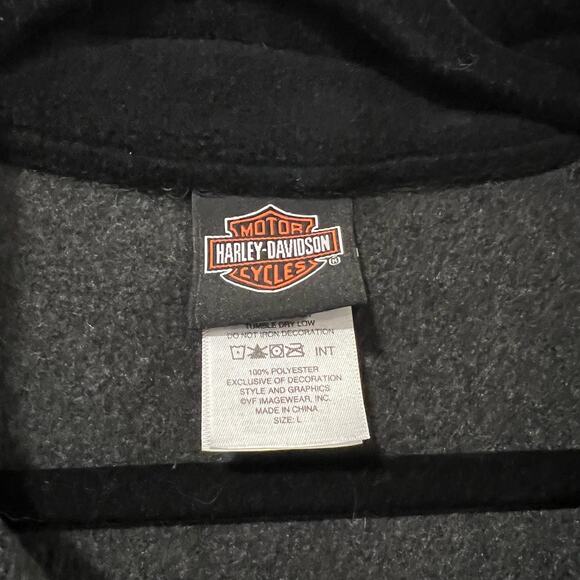 Harley Davidson Women's Fleece Quarter Zip in Grey El Paso, TX Size Large - Picture 6 of 10
